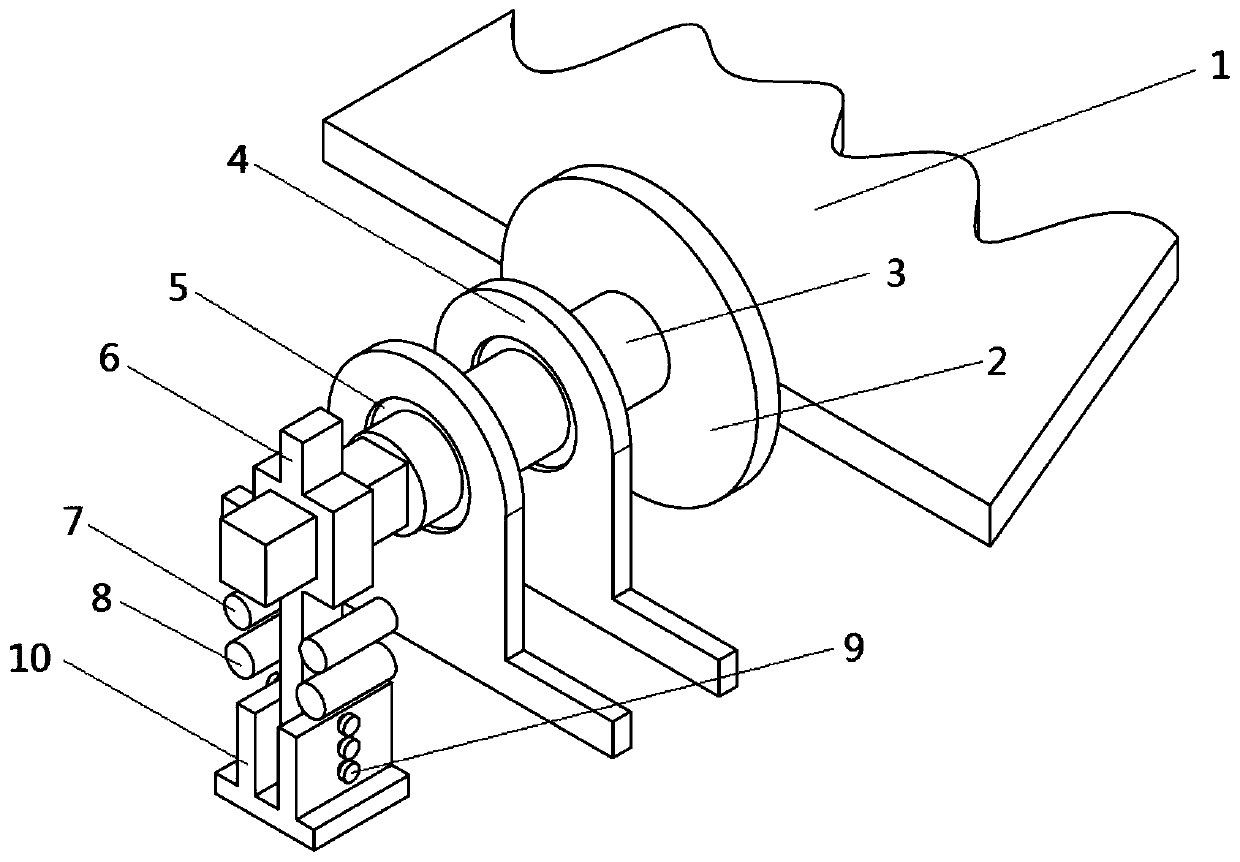 A rudder surface clearance wind tunnel test simulation device