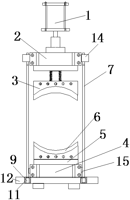 A mobile fixed tool for cutting plastic wood