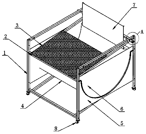 Pilose asiabell root airing equipment