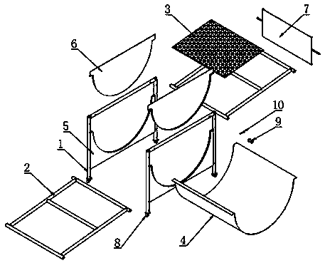 Pilose asiabell root airing equipment