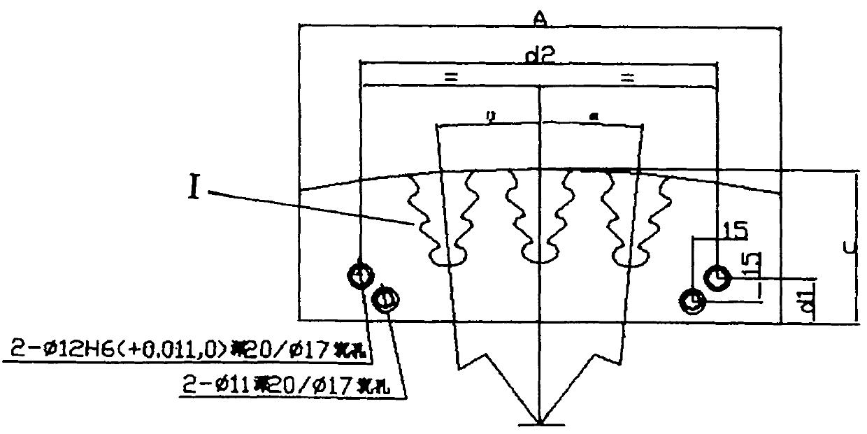 Steam turbine blade fitting measuring tool and processing technology thereof