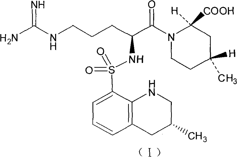 Injection preparation containing argatroban