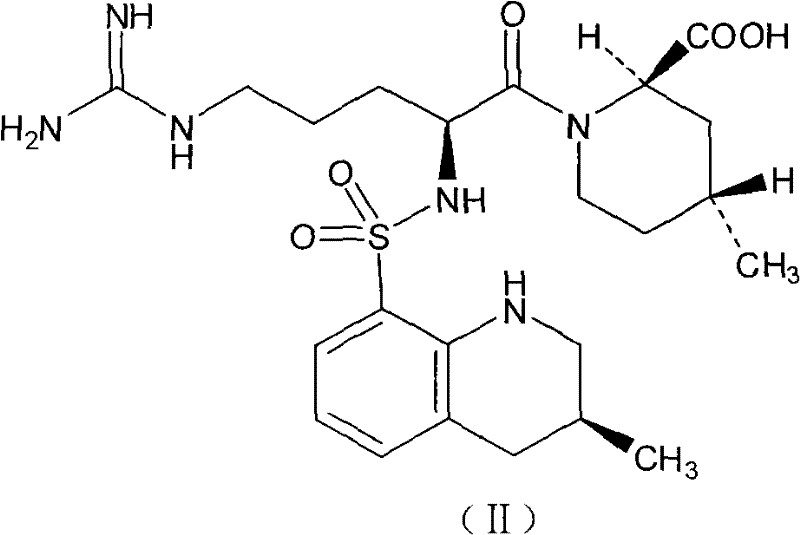 Injection preparation containing argatroban