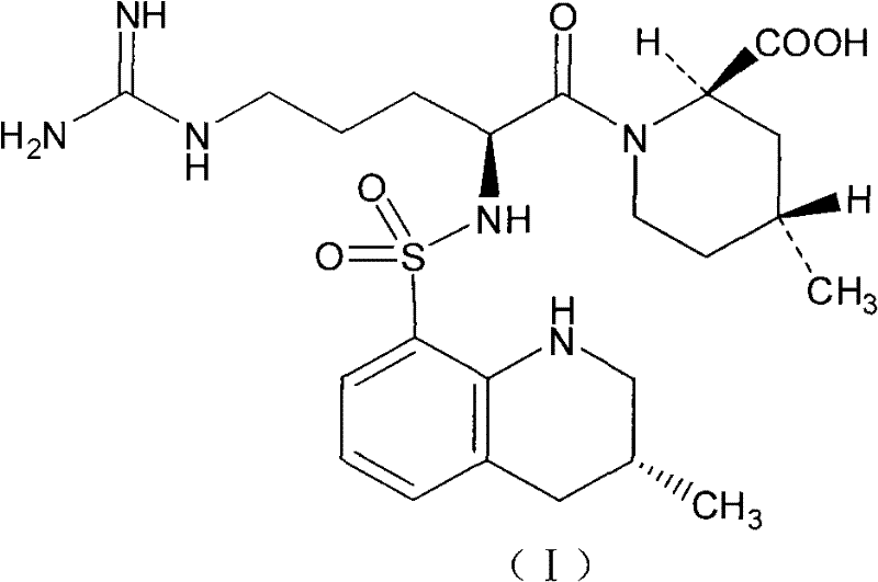 Injection preparation containing argatroban