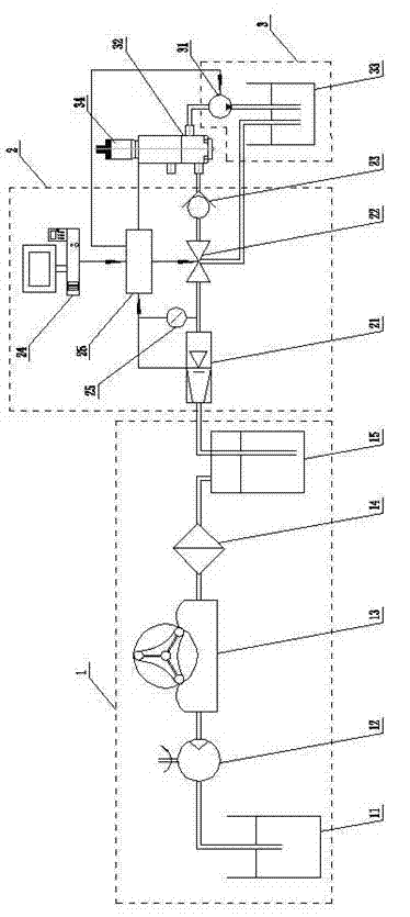 Liquid control system for double-fluid injector