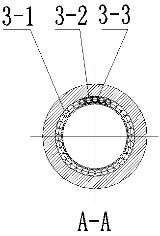 Liner pipe arrangement type heat-conducting superconductor polishing roller