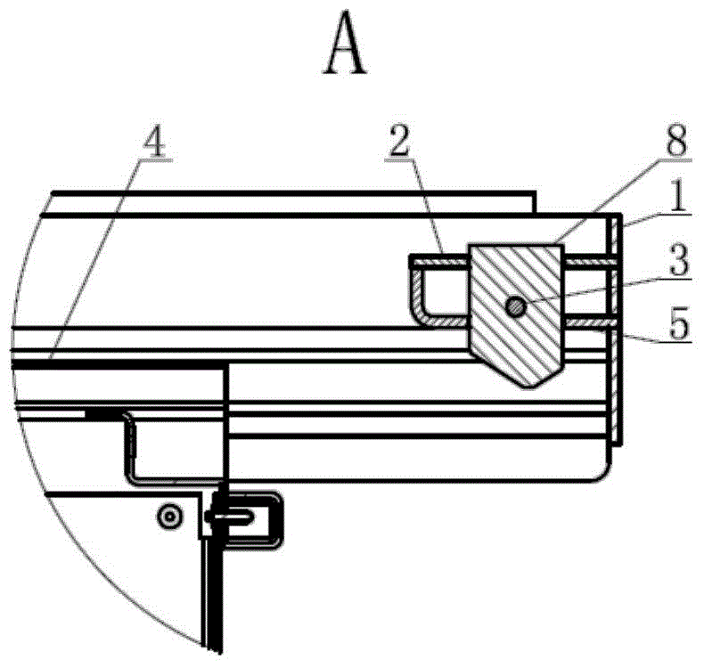 Terminal cash box equipped with protection structure