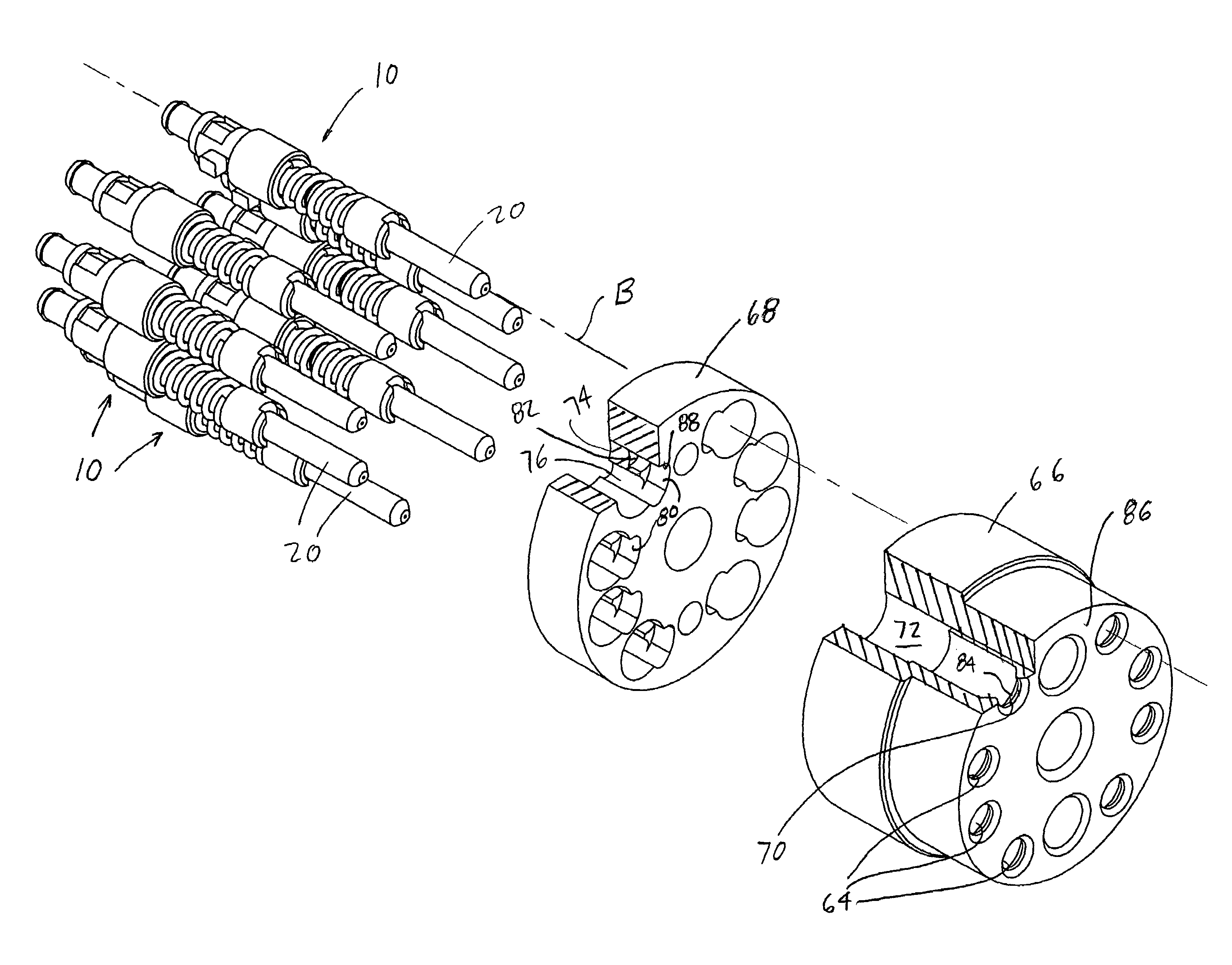 Optical fiber connector assembly