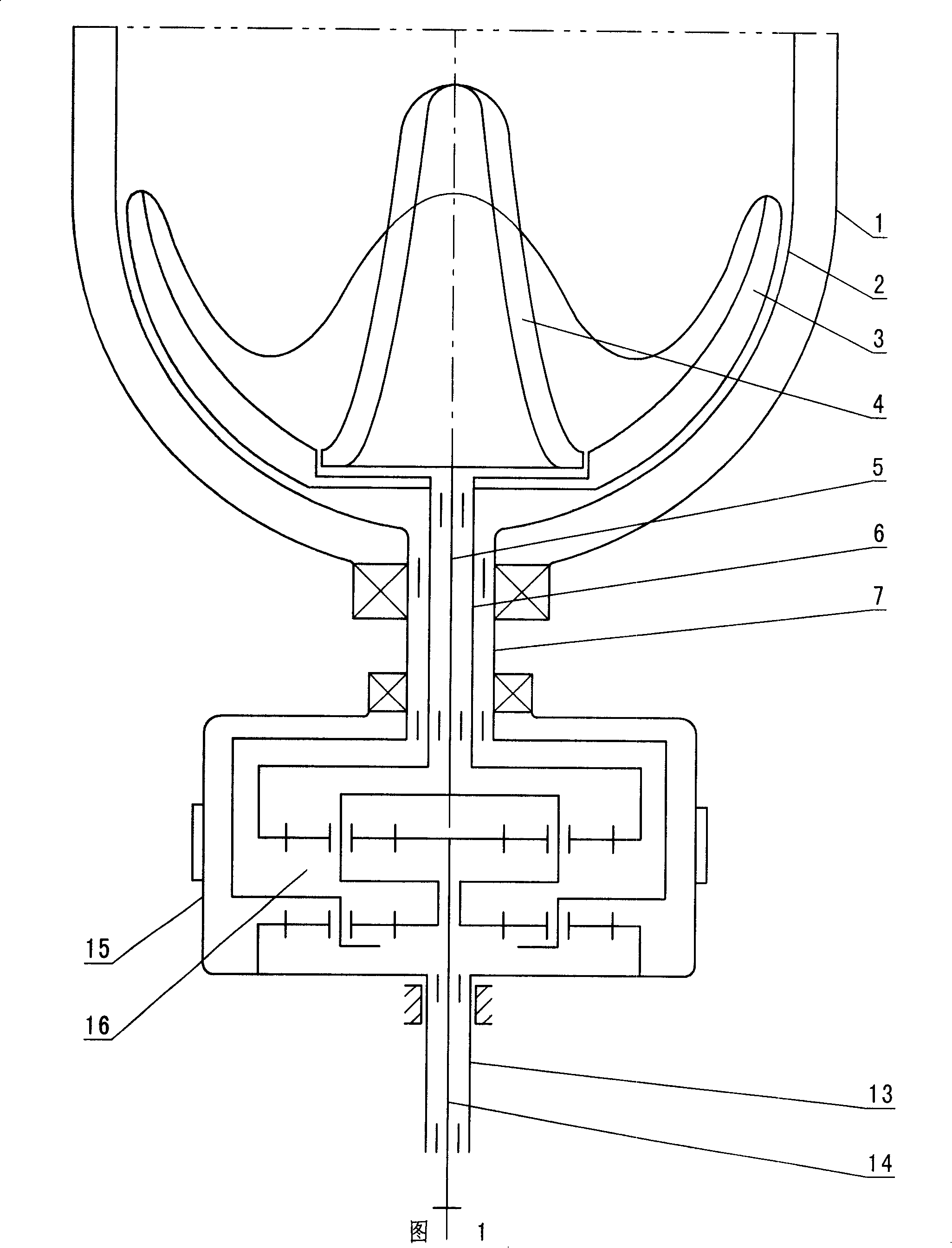 Washing machine deceleration clutch, washing machine and washing mode thereof