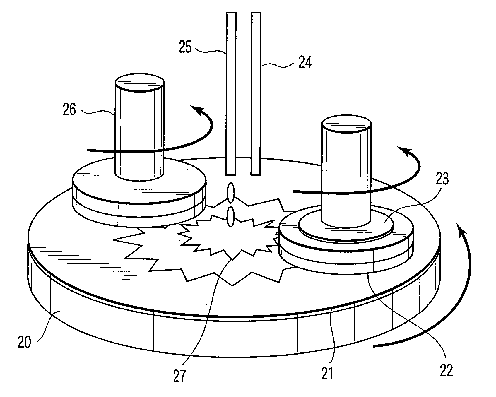 Slurry for touch-up CMP and method of manufacturing semiconductor device