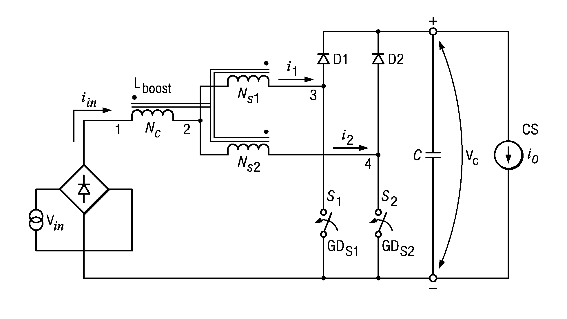 Power converter employing regulators with a coupled inductor