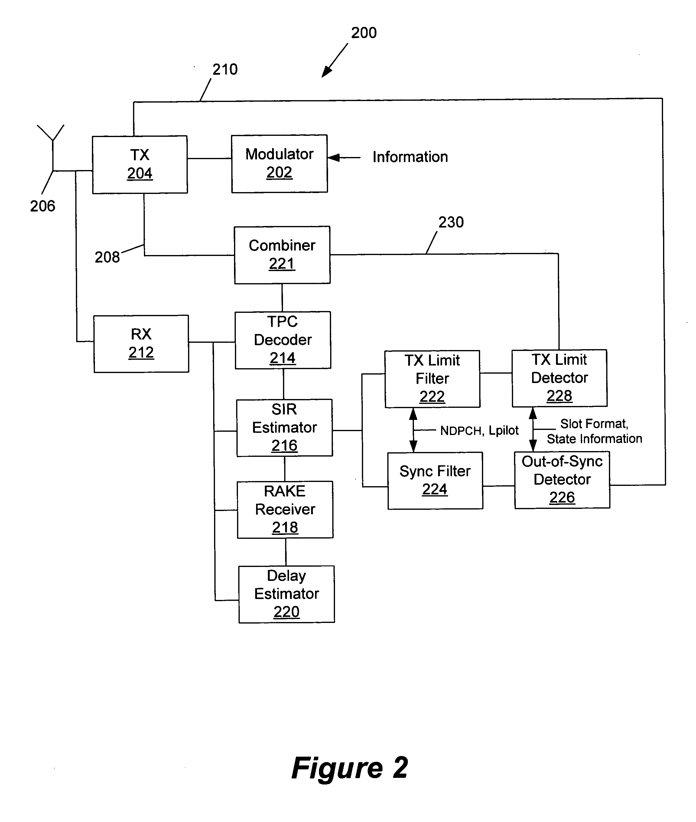 Wireless transceivers, methods, and computer program products for restricting transmission power based on signal-to-interference ratios