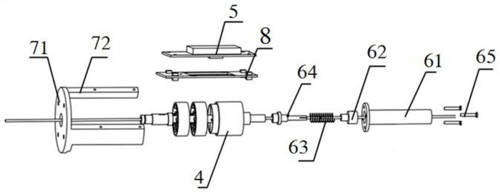 Device for detecting near-end force and torque of catheter of minimally invasive vascular interventional surgical robot