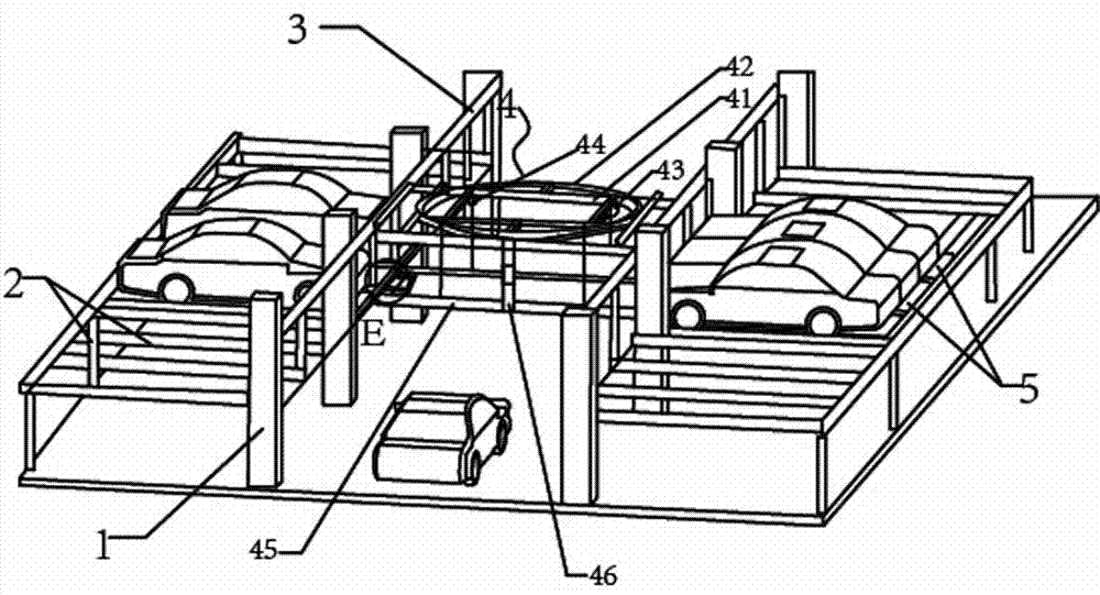 Intelligent roadway receding-free stereo garage