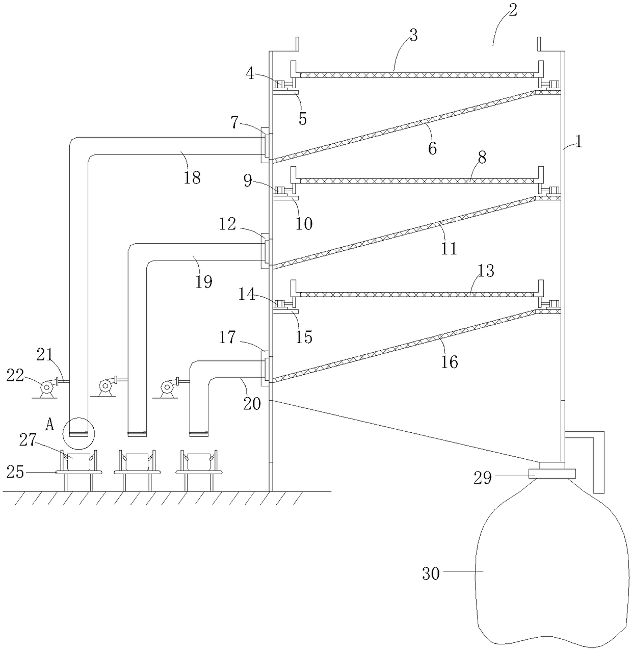 Rice sorting and bag packaging mechanism