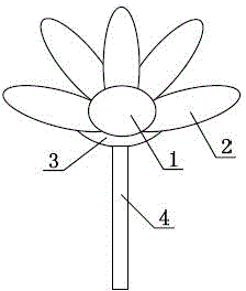 Novel plastic daffodil