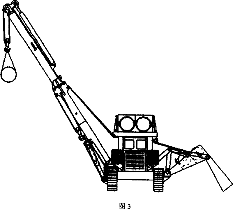 Hoisting method of folding straddle truck and device thereof