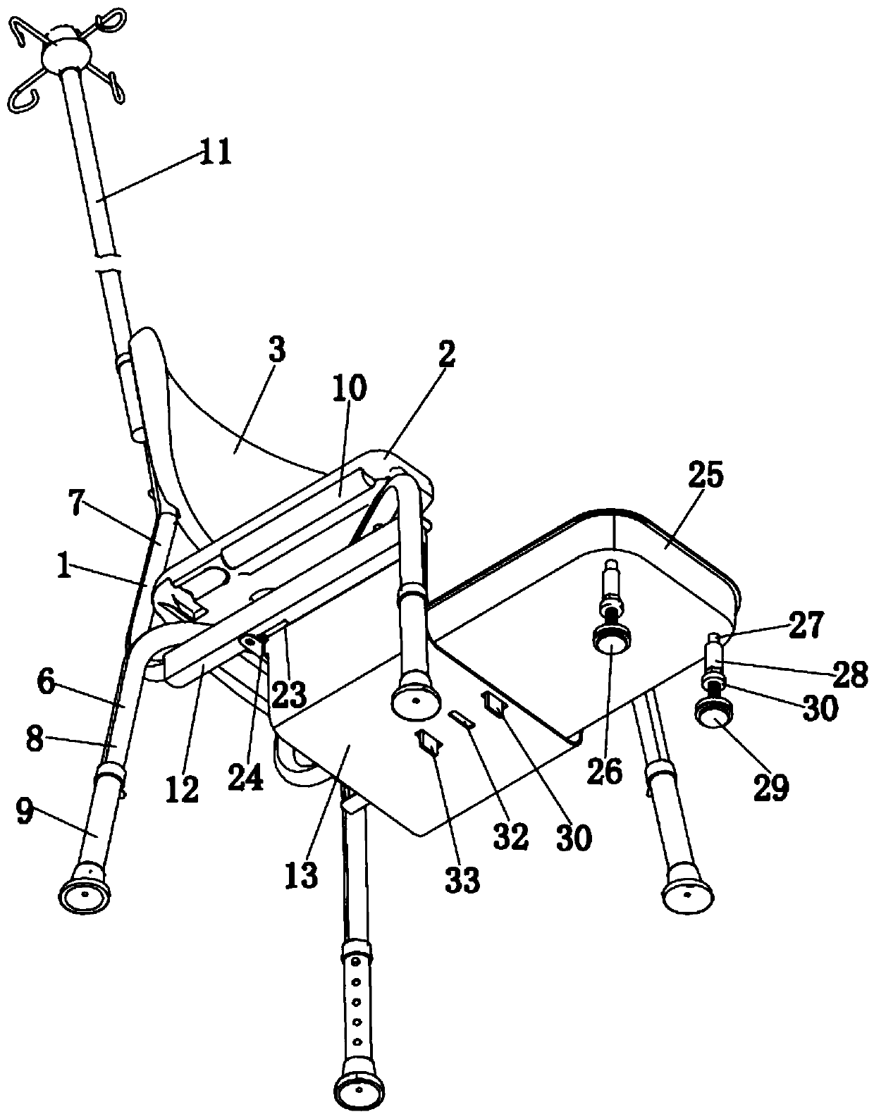 Novel multifunctional delivery chair