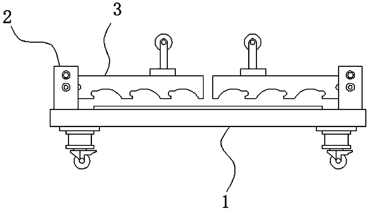 Iron container turnover frame beside injection molding machine line