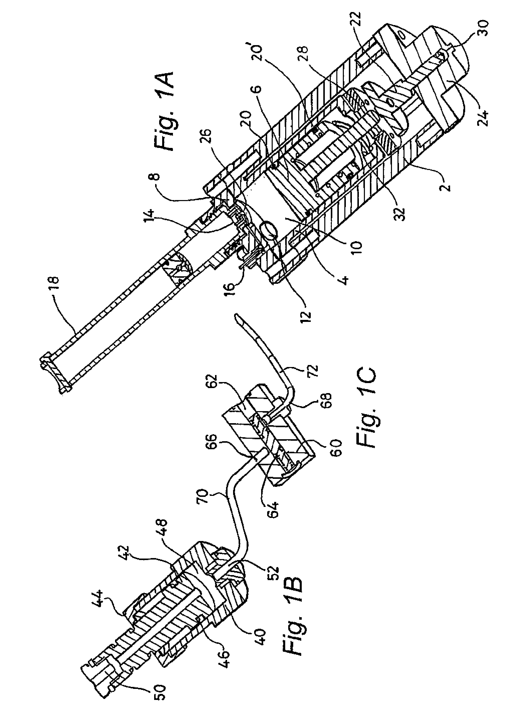 Portable device for delivering medicaments and the like