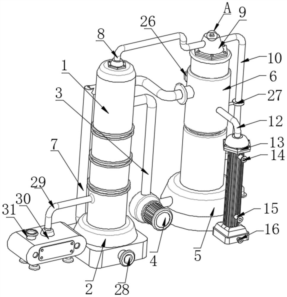 Efficient rectification device and method for high-purity nicotine