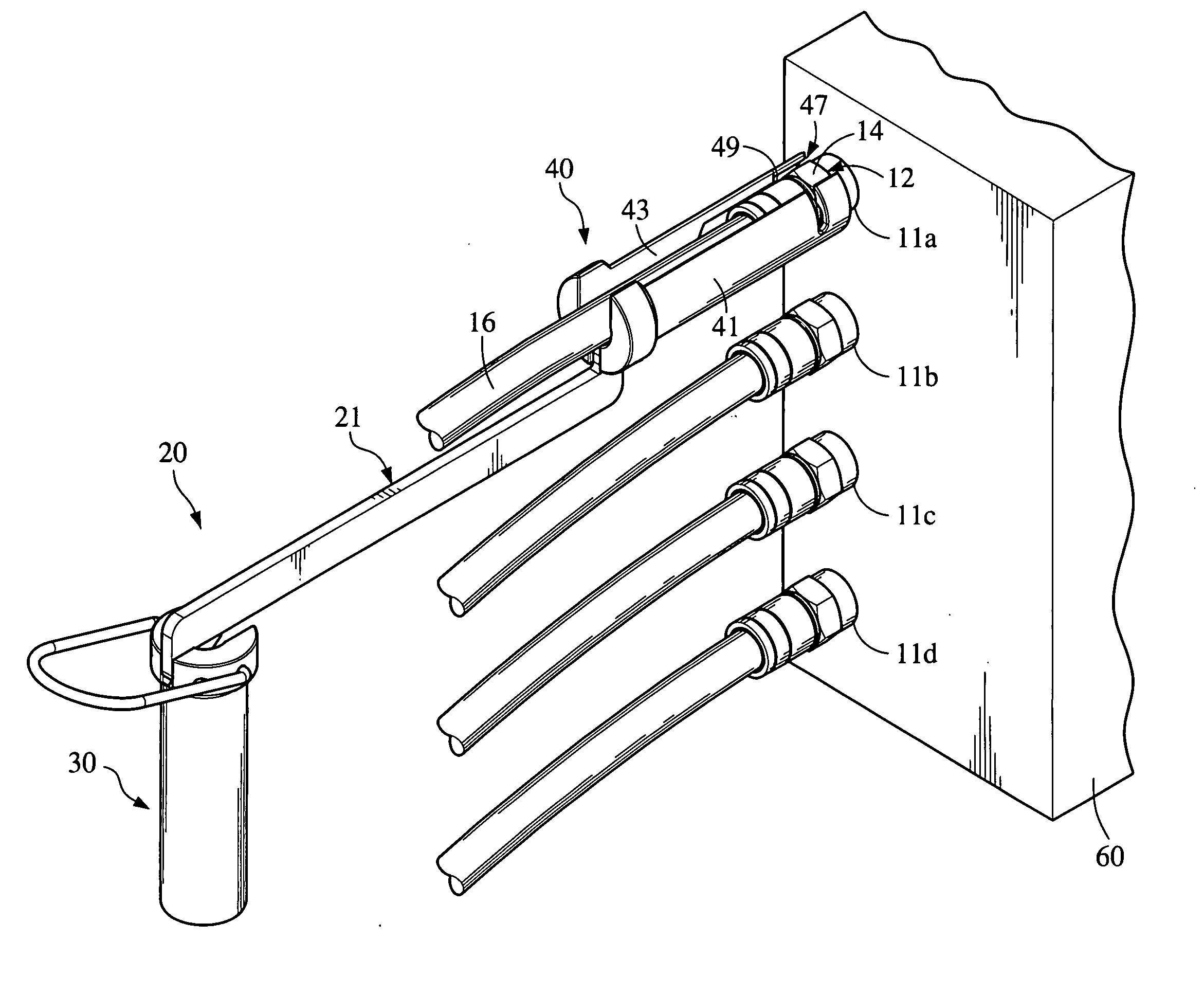 Tool for installing and removing male F-type coaxial cable connector