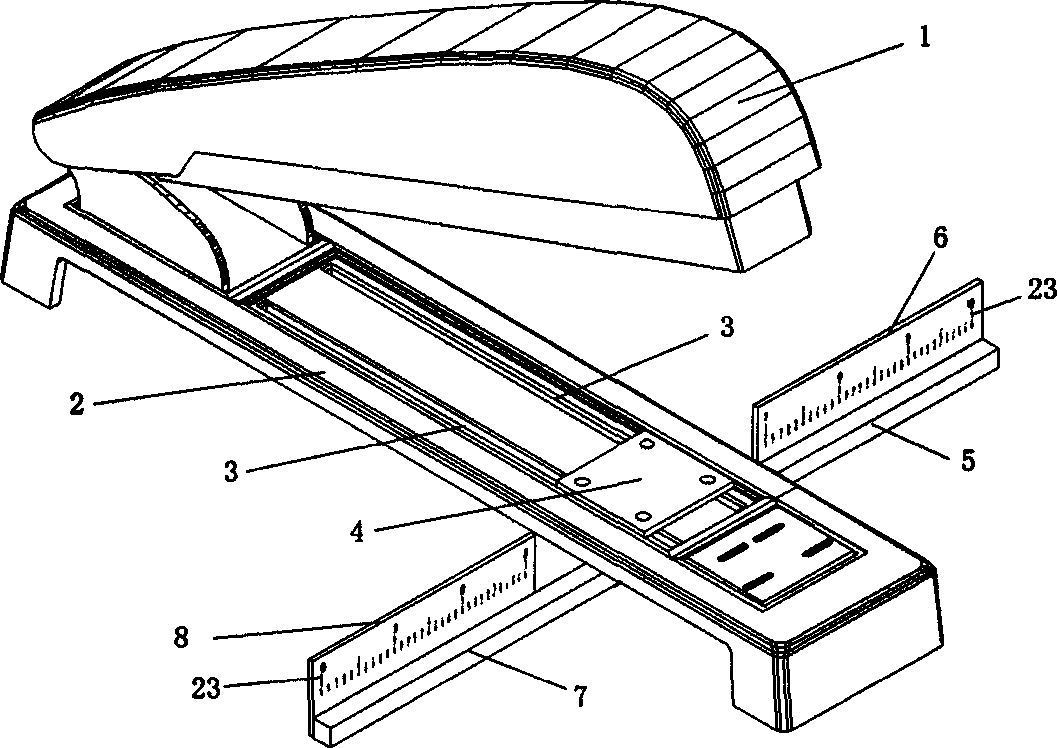 Stapler with bookbinding baffle