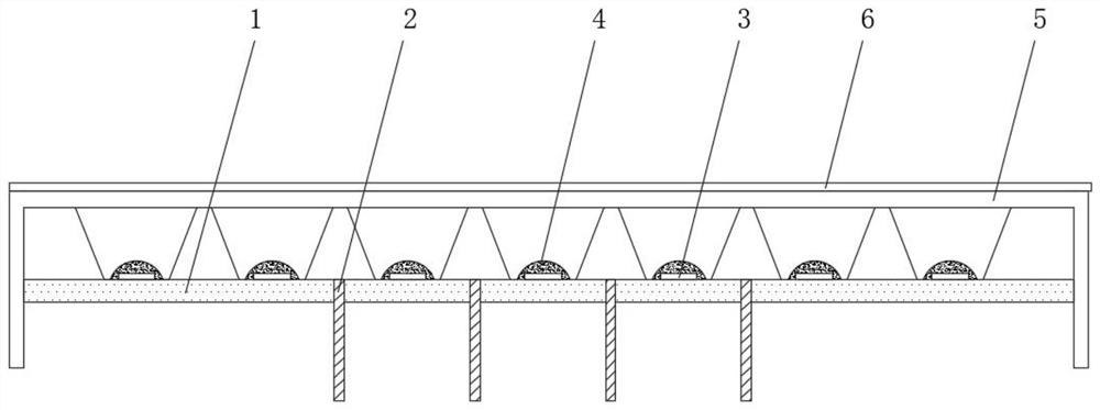 LED display module based on jet dispensing and processing technology thereof