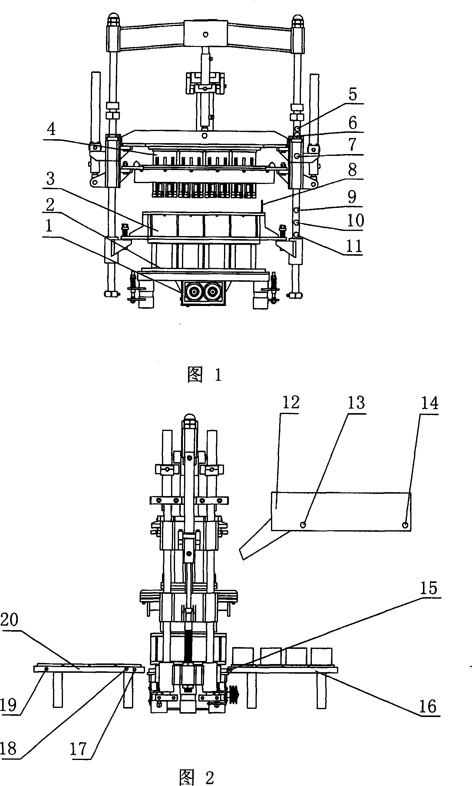 Block moulder with failure-safe system and working method thereof