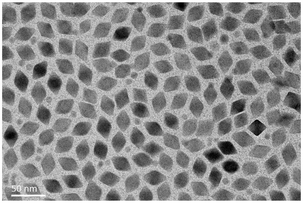 LiErF4-based core-shell structure up-conversion nanometer luminescent material and preparation method thereof