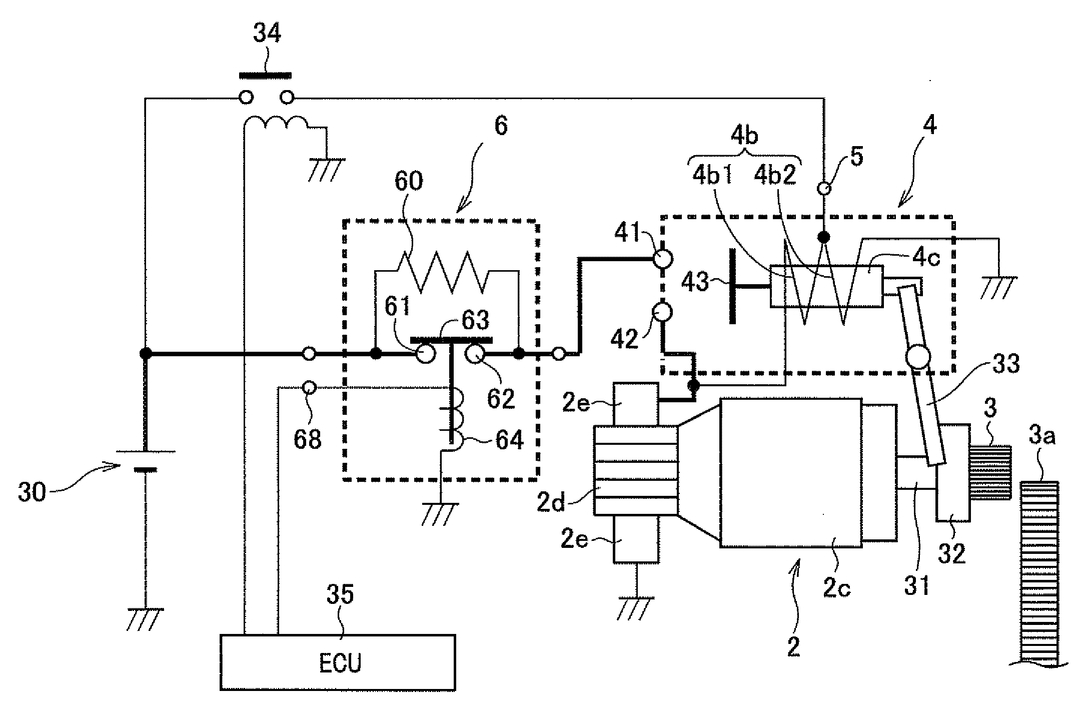 Engine starter with improved fixing structure of auxiliary electromagnetic switch