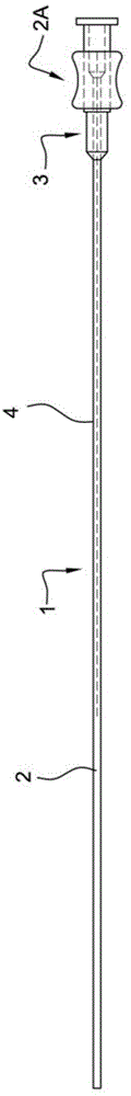 Device used for a gynecological transfer and method for manufacturing such a device