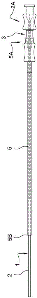 Device used for a gynecological transfer and method for manufacturing such a device