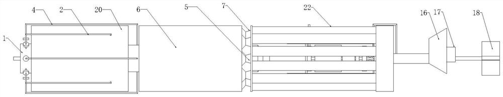 A hidden multi-stage power underwater propeller with a secondary mixing chamber and its control method