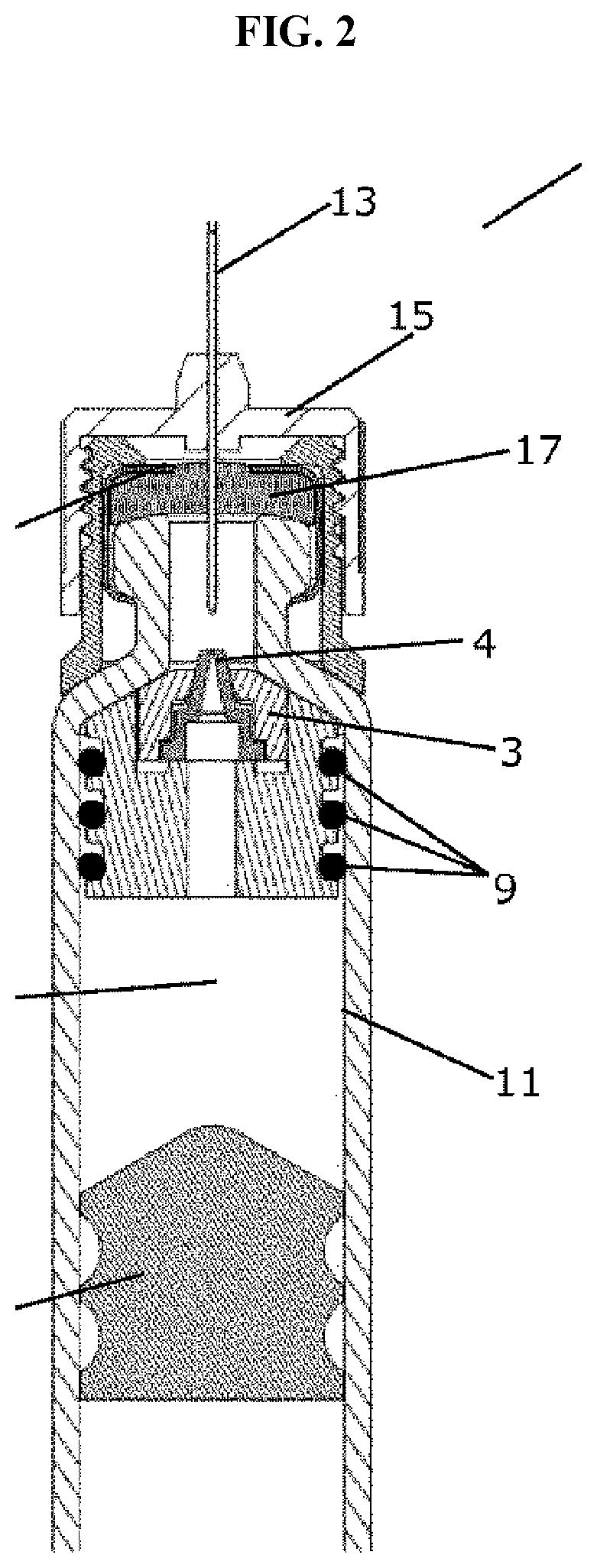 Drug injection cartridge and drug injector comprising same