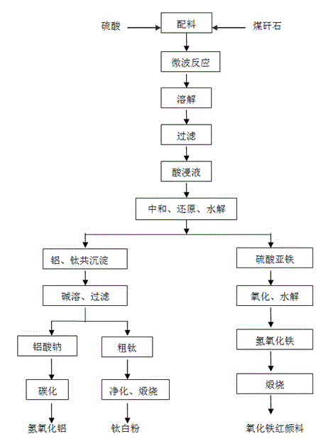 Method for preparing titanium dioxide from high-titanium coal gangue