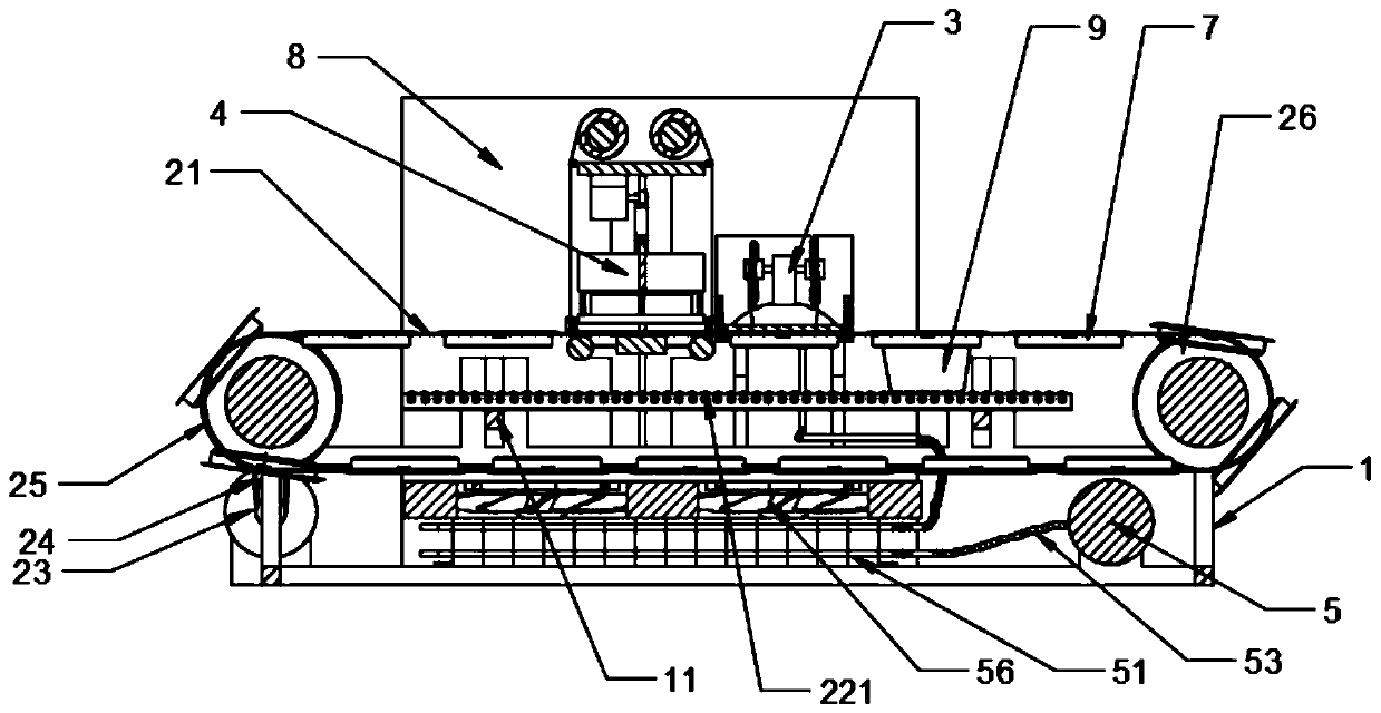 Continuous modified atmosphere fresh-keeping packaging machine and packaging method thereof