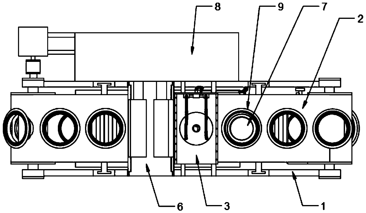 Continuous modified atmosphere fresh-keeping packaging machine and packaging method thereof