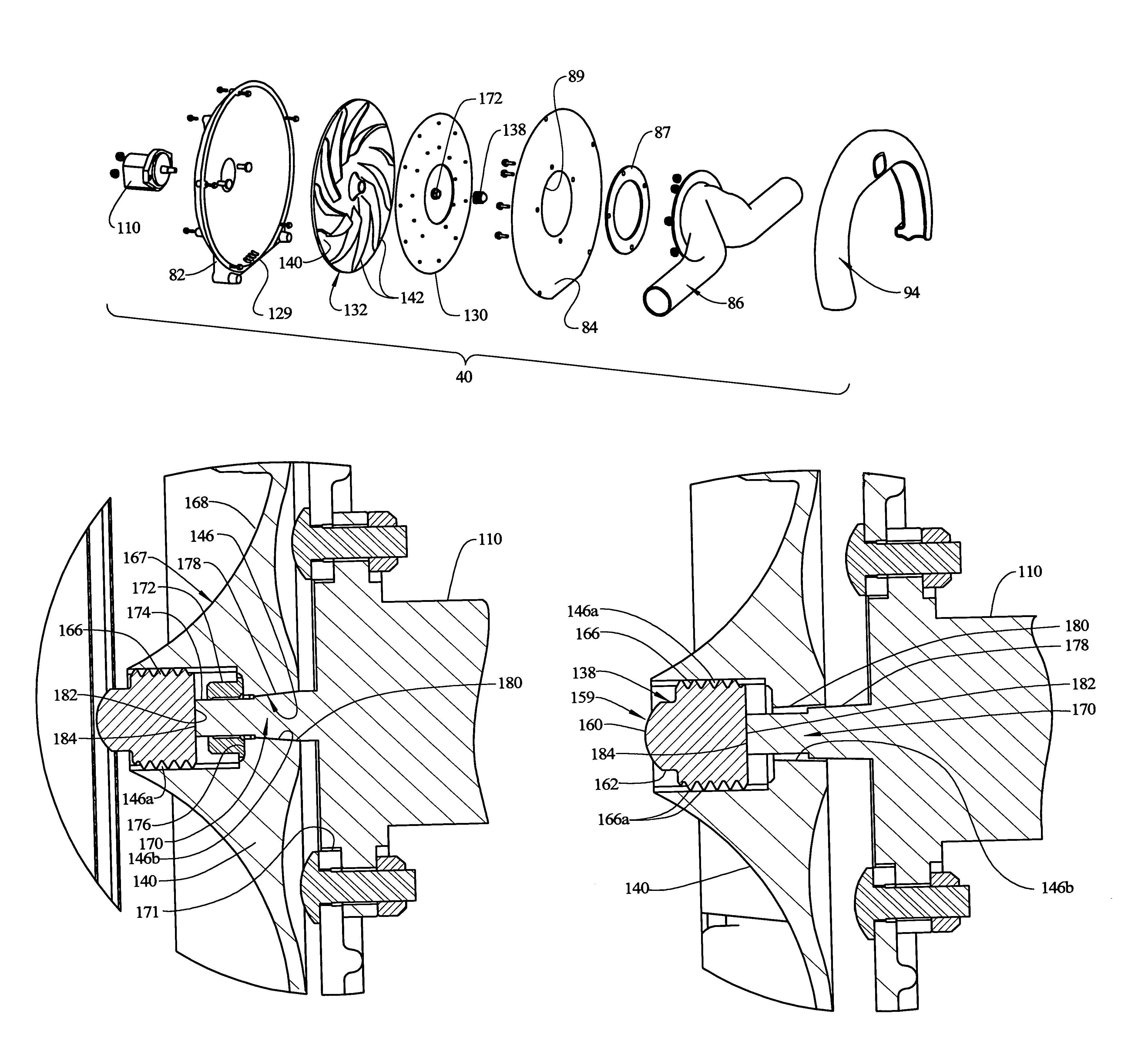 Vacuum pump for agricultural seeding equipment