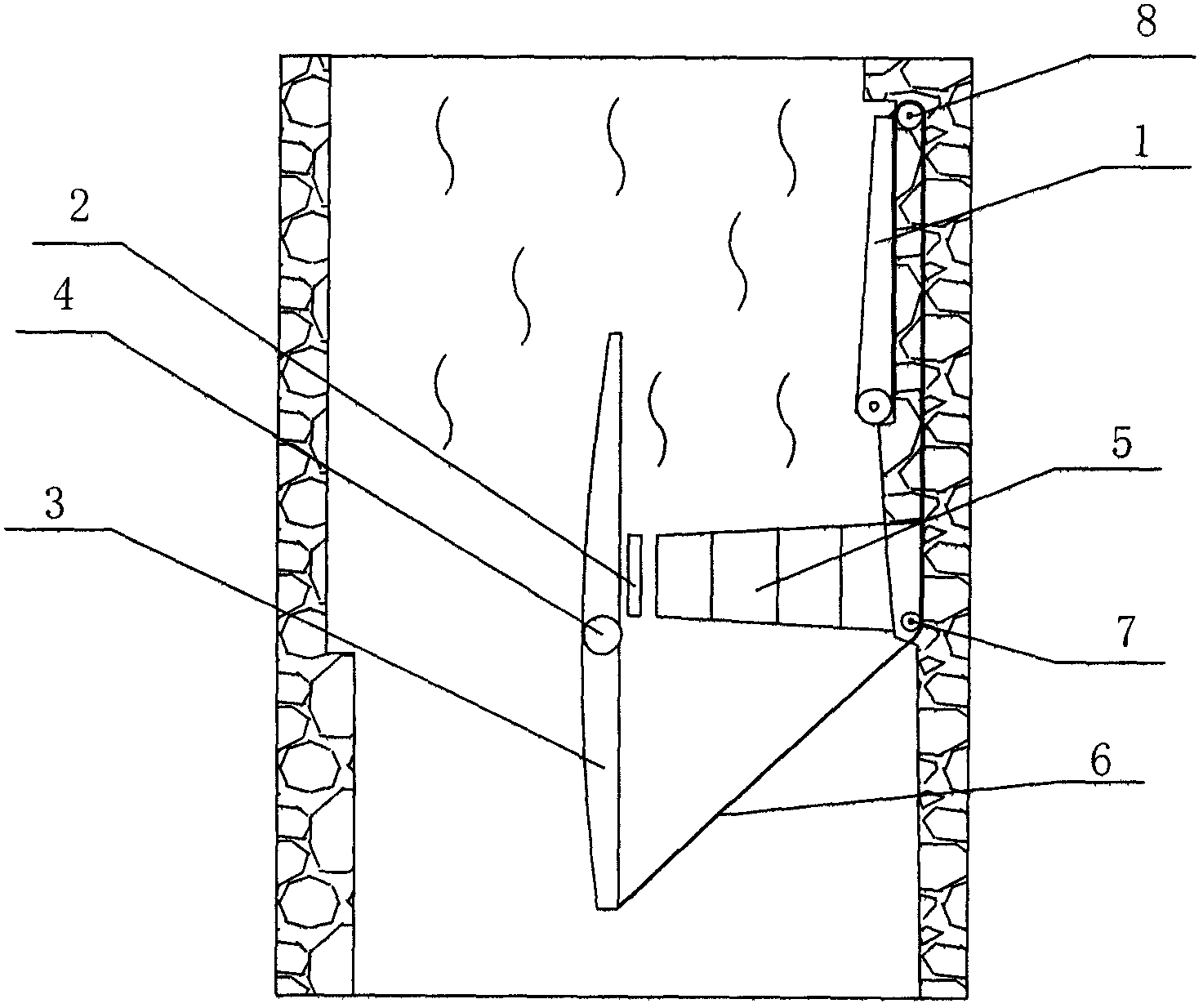 Automatic switch of rotary type plane gate