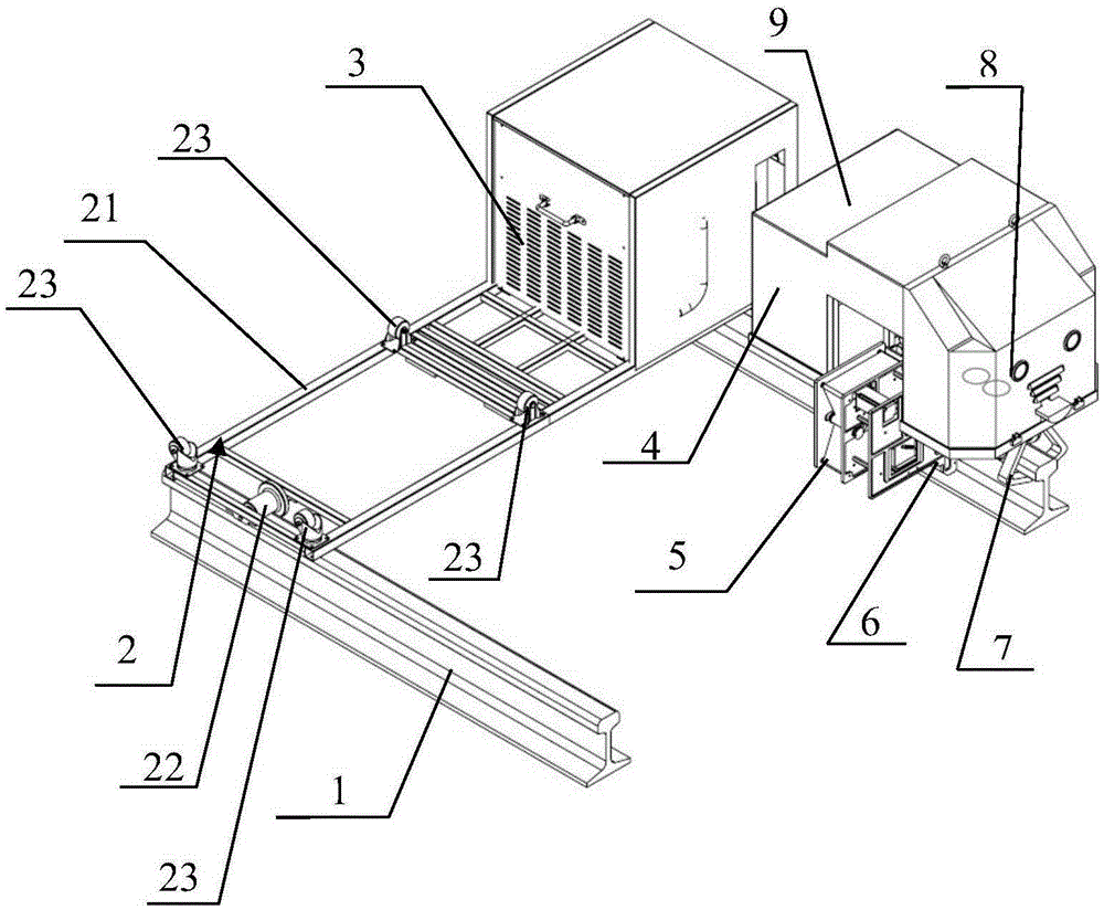 Track marking robot