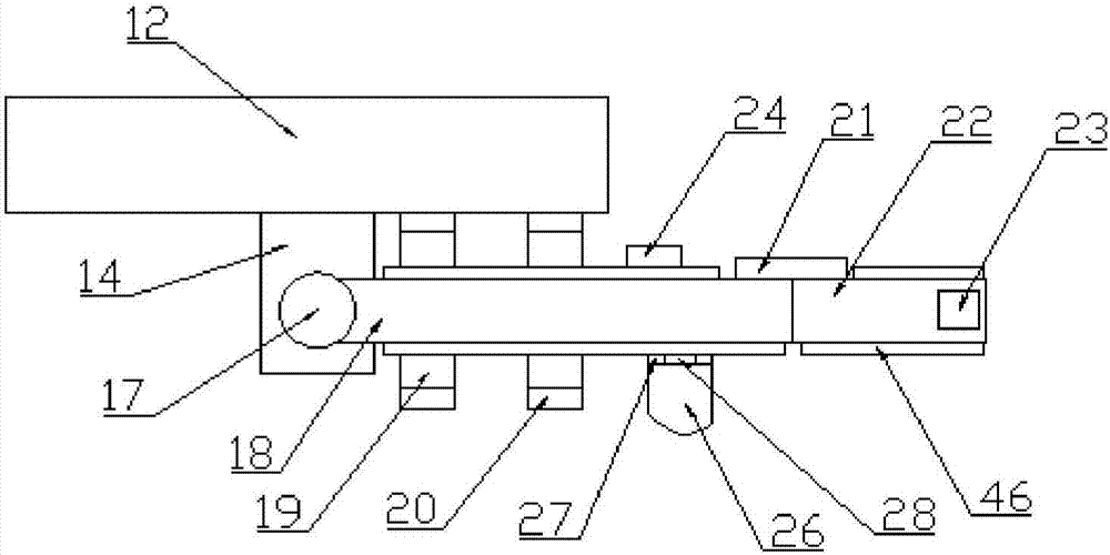 Medical sickbed with automatically foldable table