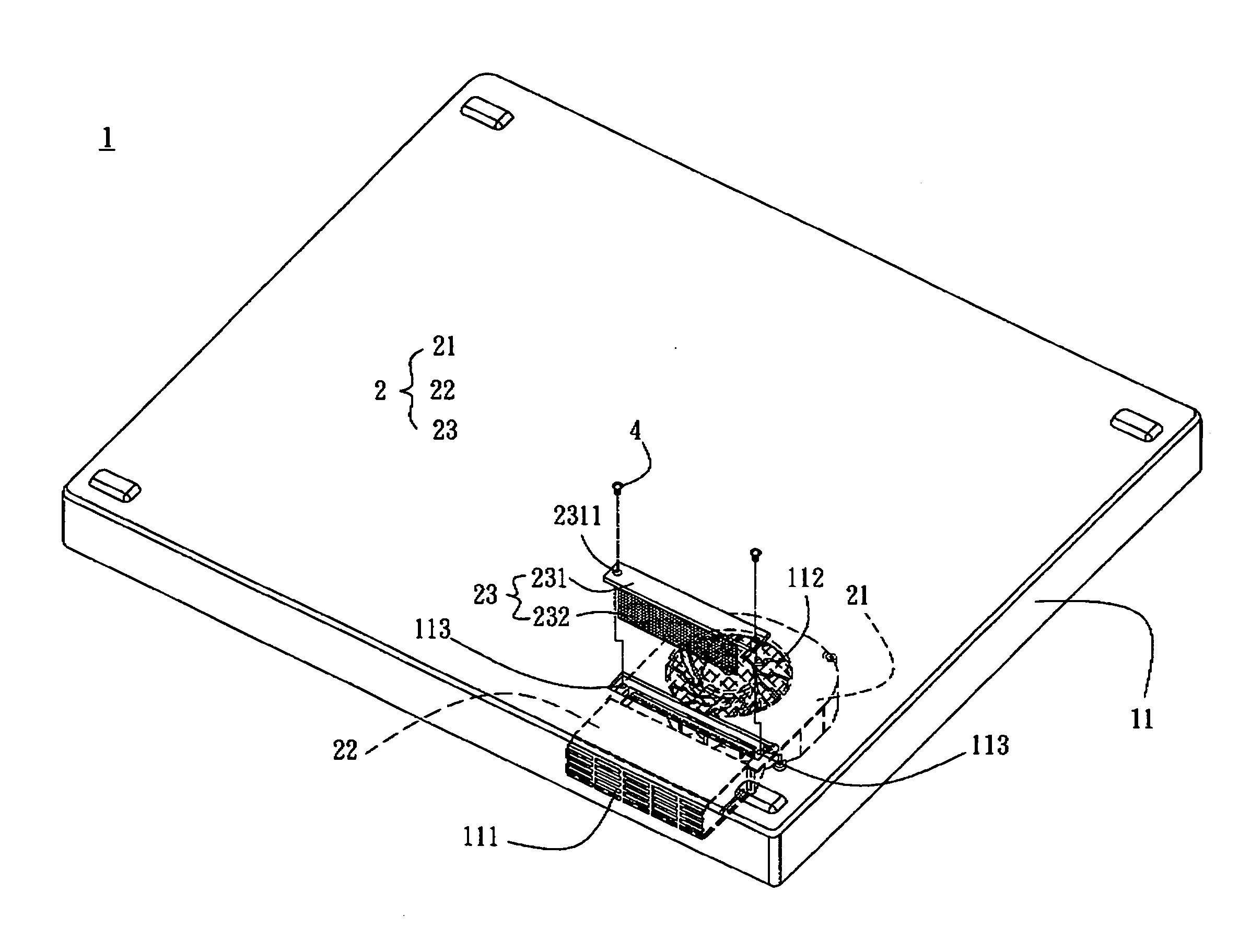 Heat spreader with filtering function and electrical apparatus