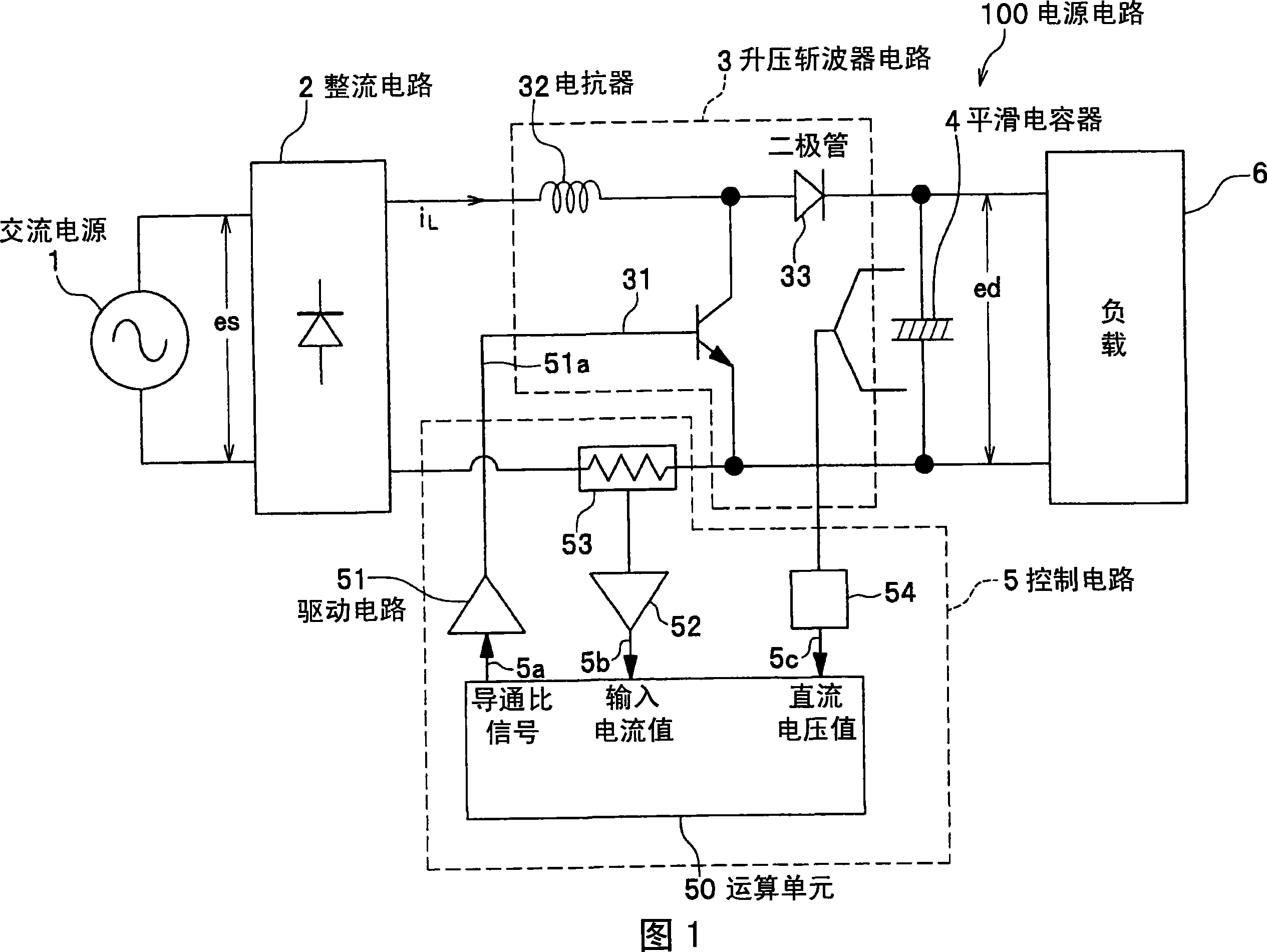 Power supply circuit and control circuit for use in the same