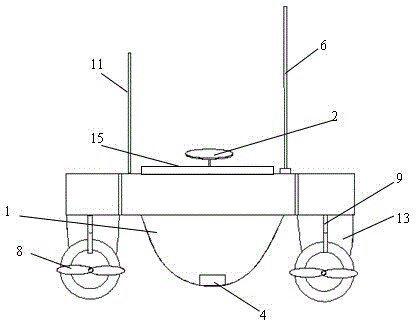 Measuring type unmanned ship and measuring method thereof