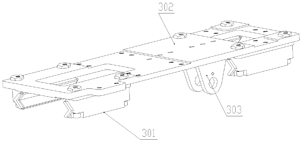 Splitting and propelling mechanism and drill jumbo containing same