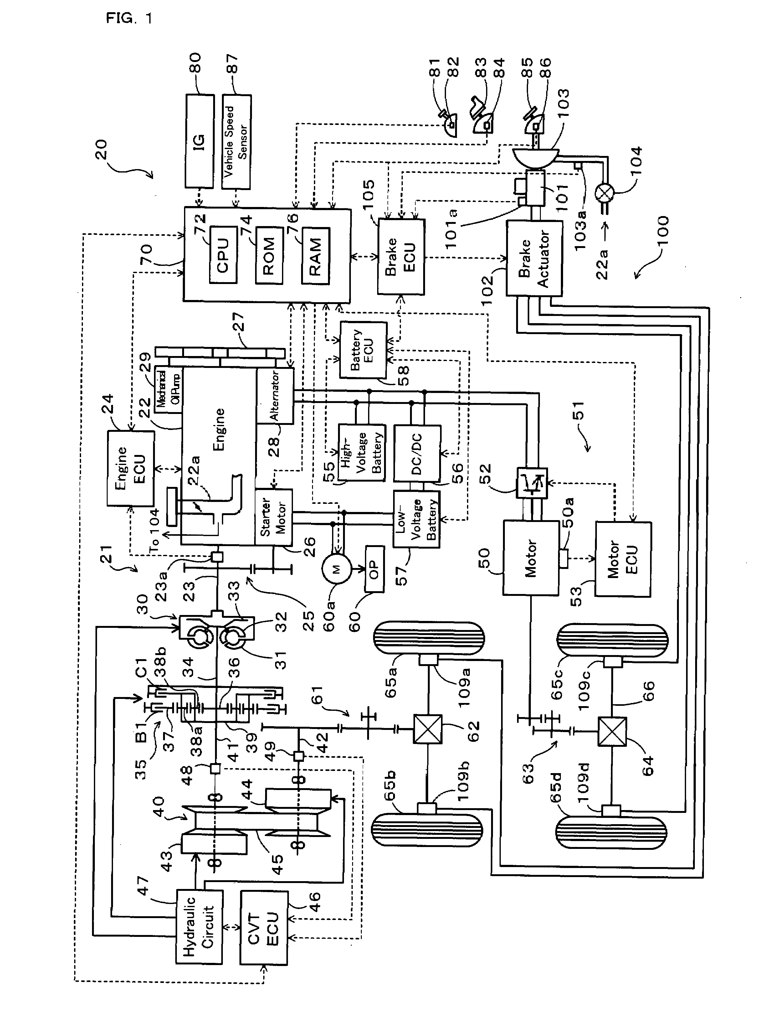 Vehicle and control method of vehicle