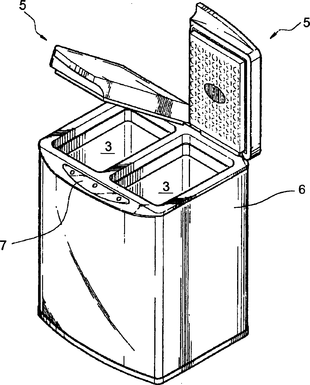 Door hinge assembly for pickles storage case