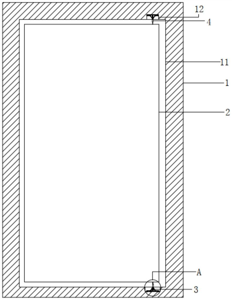 Assembly type door shaft mounting structure