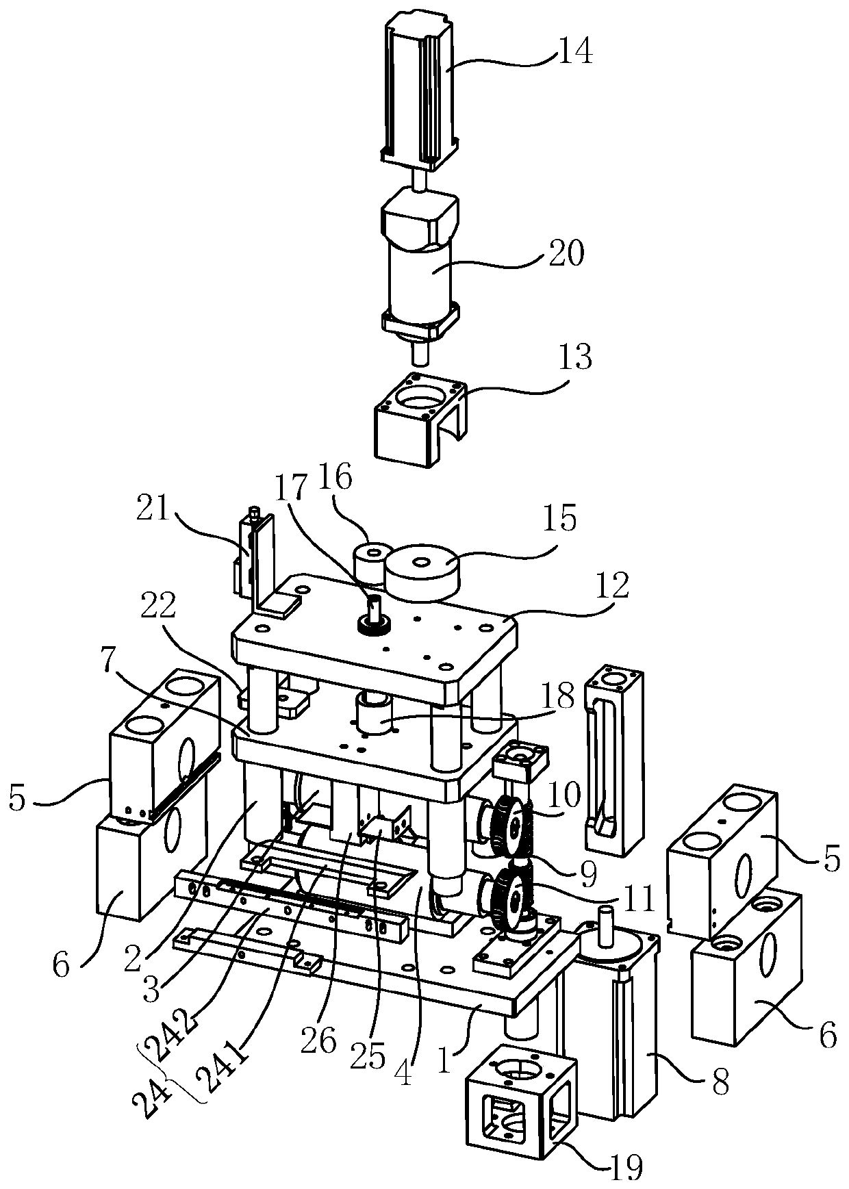 Automatic flattening device for cable sheath detection and automatic cable sheath sample preparation equipment